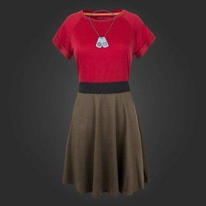 XLarge | Team Fortress 2 Women's Red Scout Skater Dress with Dog Tags Valve